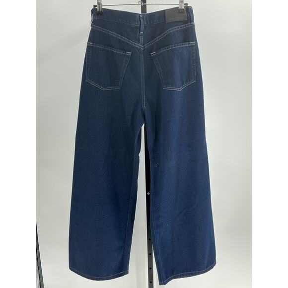 Citizens Of Humanity 'Maritzy' Blue Cotton Pleated Trouser Size 26 - Picture 3 of 4